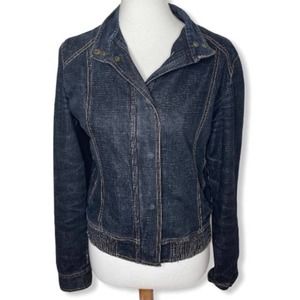Sisley Dark Denim Zip Jacket